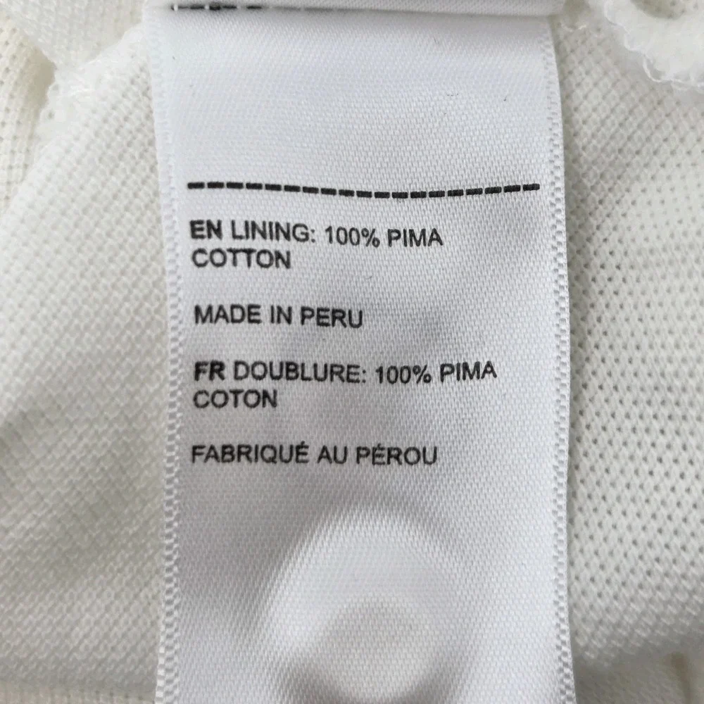 UNTUCKit Polo Shirt Men's XL White Short Sleeve Casual Gondola Pima Cotton‎